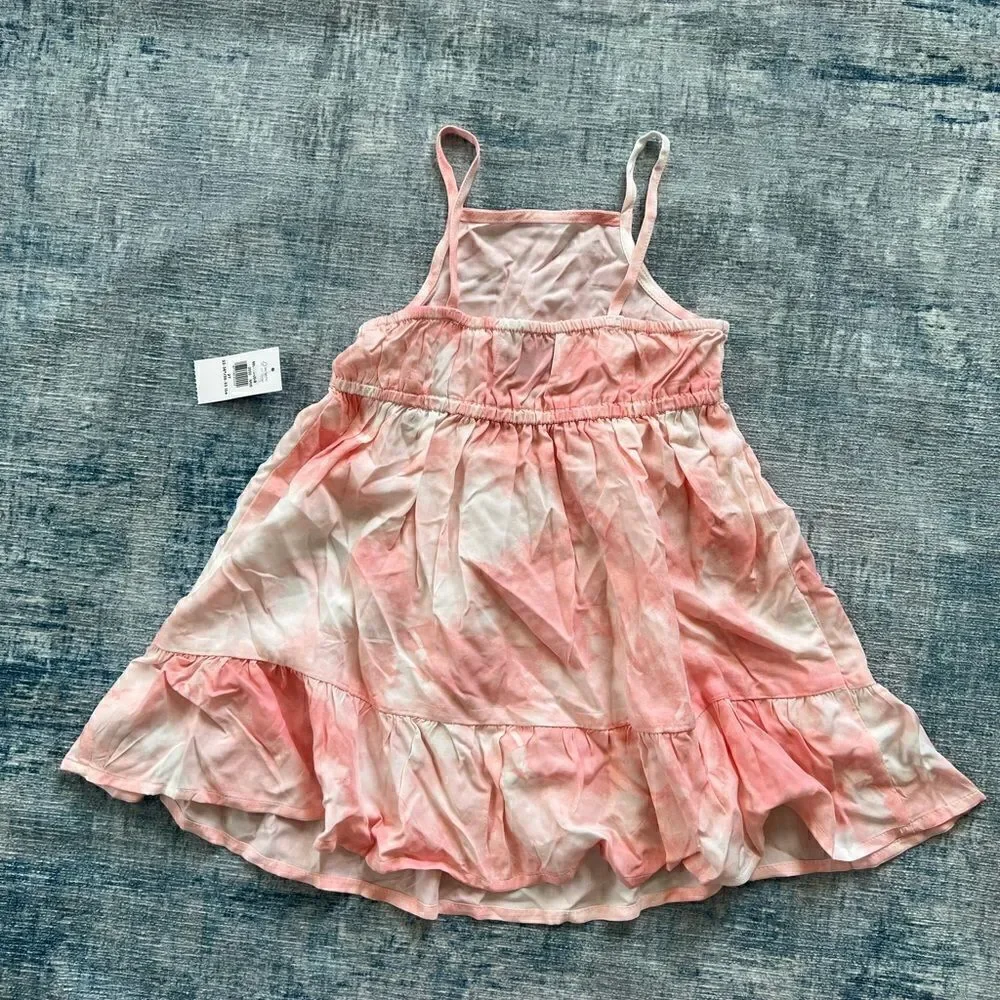 NWT! Old Navy Pink White Tie Dye Summer Dress 2T